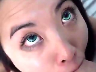 asian, amateur, brunette, blowjob, homemade